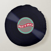 レトロラウンド装飾用クッション ラウンドクッション (裏面)