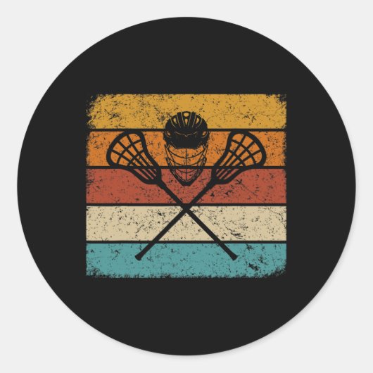 レトロラクロス動揺してヴィンテージラクロスギアSt ラウンドシール (正面)