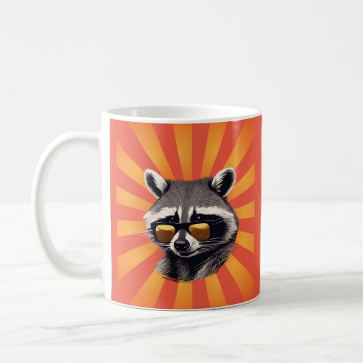 レトロラクーンマグ コーヒーマグカップ (左)