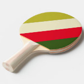 レトロラグビーはっきりしたストライプのビー 卓球ラケット (正面アングル)