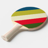 レトロラグビーはっきりしたストライプ 卓球ラケット (正面アングル)