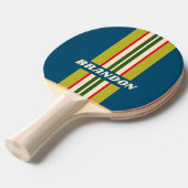 レトロラグビーストライプラリー 卓球ラケット (正面アングル)