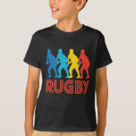 レトロラグビーポップ・アートのアート Tシャツ<br><div class="desc">このレトロポップ・アートのラグビーアートはヴィンテージスタイルデザインを備え、ラグビー選手のためのギフト素晴らしアイディアを作る。</div>