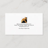 レトロラシンプルンプシェー縁どドハンドマン 名刺 (裏面)