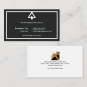 レトロラシンプルンプシェー縁どドハンドマン 名刺 (正面/裏面)