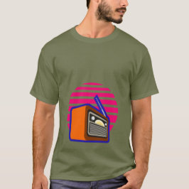 レトロラジオビンテージ メンズTシャツ Tシャツ