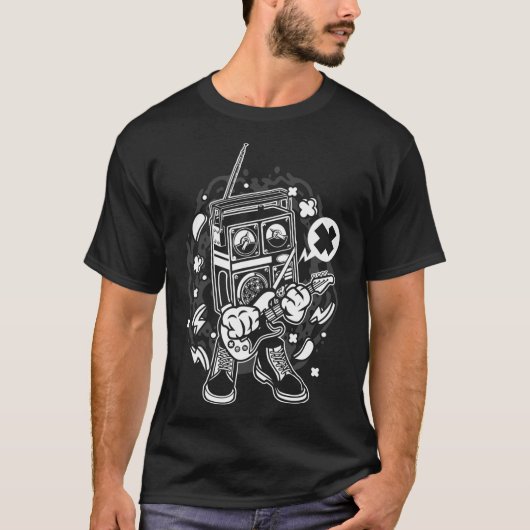 レトロラジオロッカー Tシャツ (正面)