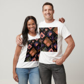 レトロラジオ、テープレコーダパターン。 Tシャツ (ユニセックス)