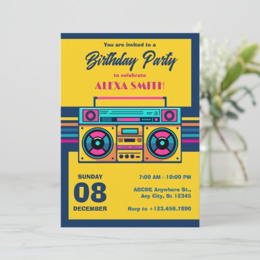 レトロラジオ 招待状 (スタンド正面)