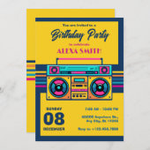 レトロラジオ 招待状 (正面/裏面)