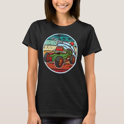 レトロラジカルレーシングリモコン制御装置 Tシャツ (正面)