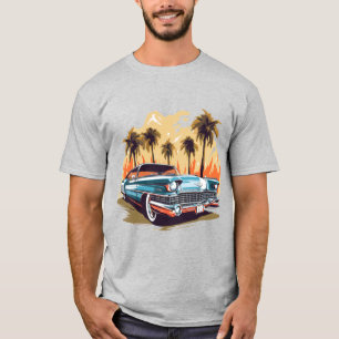 レトロラスタイルラグジュアリークラシックヴィンテージカー Tシャツ