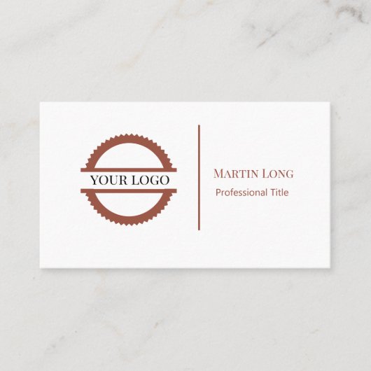 レトロラストサークルロゴ&ソーシャルメディア2 名刺 (正面)