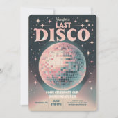 レトロラストディスコバチェロレッテ週末招待状 招待状 (正面)