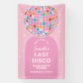 レトロラストディスコバチェロレッテ週末歓迎 横断幕 (縦)