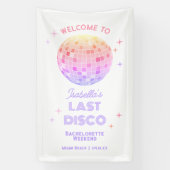 レトロラストディスコバチェロレッテ週末歓迎 横断幕 (縦)