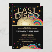 レトロラストディスコバチェロレッテ週末 招待状 (正面/裏面)