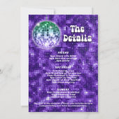 レトロラストディスコバチェロレッテ週末 招待状 (裏面)