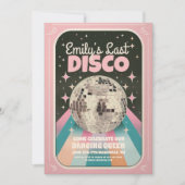 レトロラストディスコ独身最後の週末  招待状 (正面)