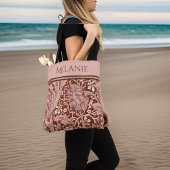 レトロラストフローラアールヌーボーメモリスアルカディア トートバッグ