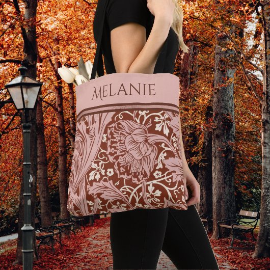 レトロラストフローラアールヌーボーメモリスアルカディア トートバッグ