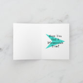 レトロラスベガスおもしろいウィンクカード カード (内部)