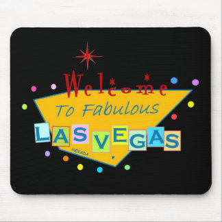 レトロラスベガスサインマウスパッド マウスパッド
