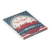 レトロラスベガススカイライン ノートパッド (アングル)