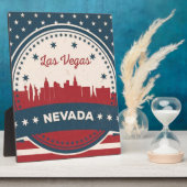 レトロラスベガススカイライン フォトプラーク (側面)