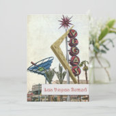 レトロラスベガスネバダベガススタイリッシュストリップ 招待状 (スタンド正面)