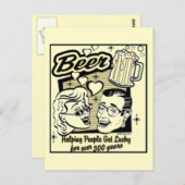 レトロラッキーなビアカードを手に入れる（新登場&改良版） ポストカード (正面/裏面)
