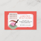 レトロラッシュエクステンションラッシュボーティシャン美しい 名刺 (裏面)