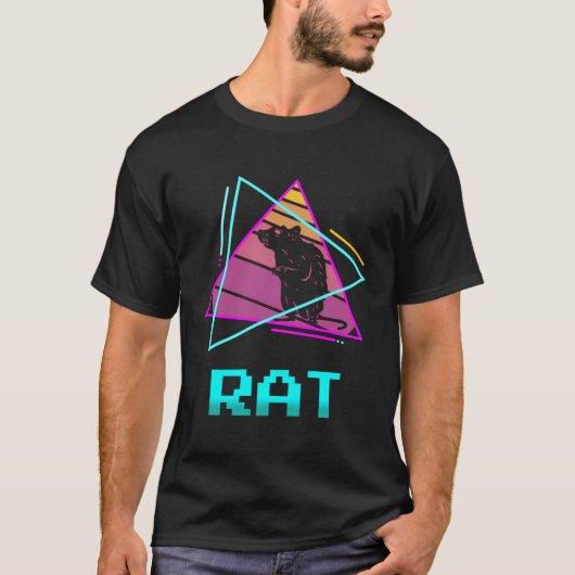 レトロラットラットラット恋人 Tシャツ (正面)