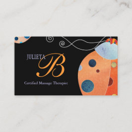 レトロラディバグユニークモノグラム 名刺