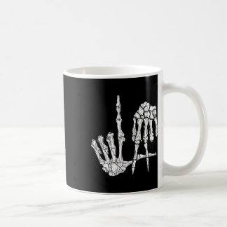 レトロラハンズスケルトンロサンゼルスハンドサインホール コーヒーマグカップ