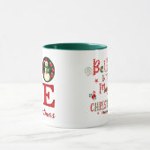 レトロラブクリスマス魔法クラシックコーヒー マグカップ (中央)