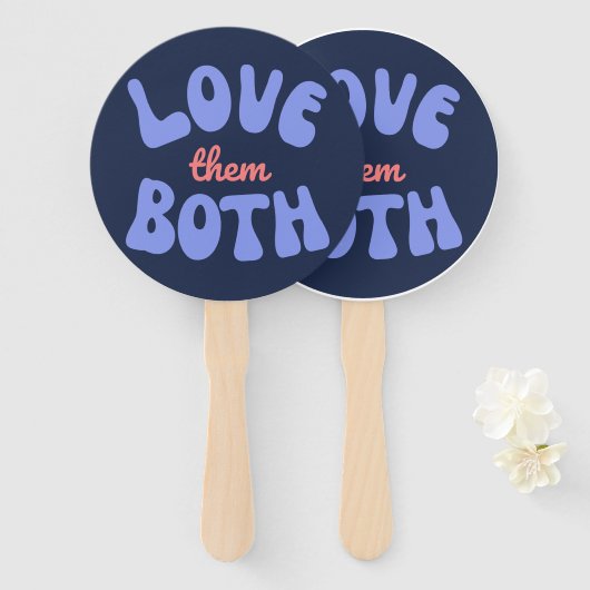 レトロラブザッズプロライフマムアンボーンベビー ハンドファン (正面&裏面)