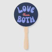 レトロラブザッズプロライフマムアンボーンベビー ハンドファン (正面)