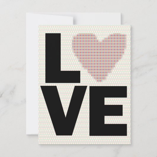 レトロラブバレンタインデーパーティー 招待状 (正面)