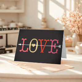 レトロラブバレンタインデー カード