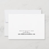 レトロラブバード応答カード 出欠カード (裏面)