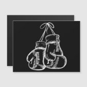 レトロラブホワイトボクシンググローブギフトボクサーギフト (正面/裏面)