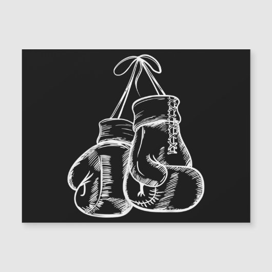 レトロラブホワイトボクシンググローブギフトボクサーギフト (正面)