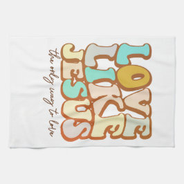 レトロラブライクイエス キッチンタオル