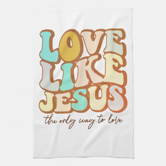 レトロラブライクイエス キッチンタオル (縦)