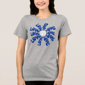 レトロラブライクイエズフラワークリスチャンのインスピレーション トライブレンドＴシャツ (正面)