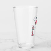 レトロラブリーおもしろいバレンタインギフトチェックメイトチェス タンブラーグラス (右)