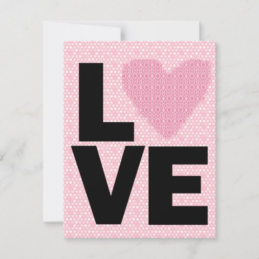 レトロラブヴァレンティーンズデイパーティー 招待状 (正面)