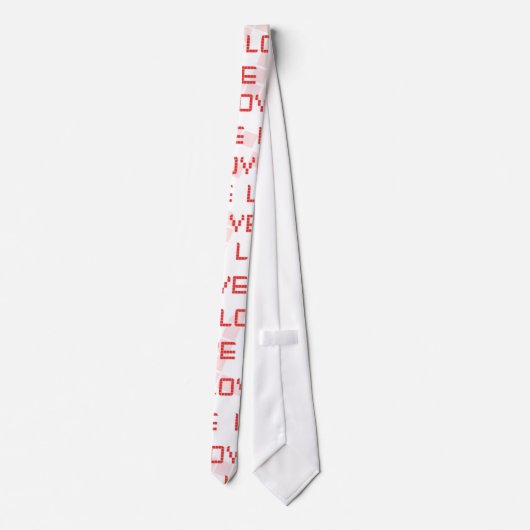 レトロラブ文字 ネクタイ (裏面)