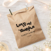 レトロラブ&感謝してい結婚式の引き出物